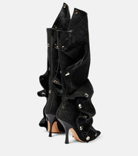 Y/Project Snap denim knee-high boots