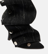 Y/Project Snap denim knee-high boots