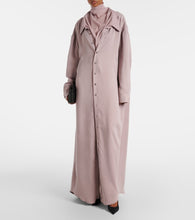 Y/Project Turtleneck mesh-trimmed shirt dress