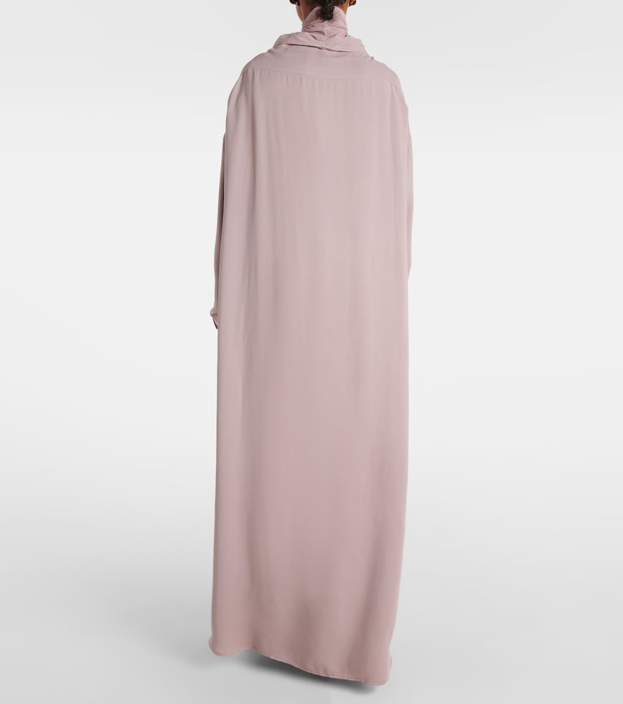 Y/Project Turtleneck mesh-trimmed shirt dress