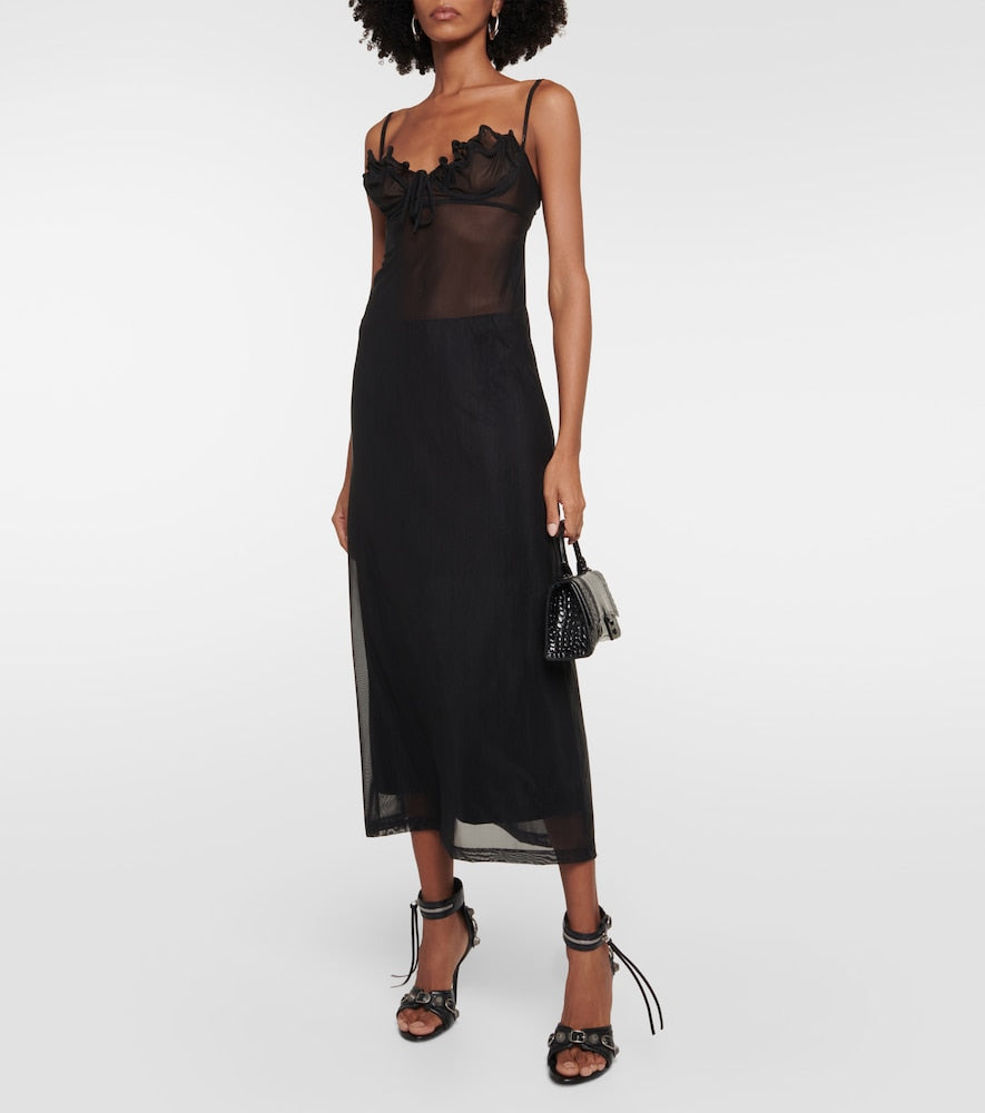 Y/Project Wire Brasier slip dress