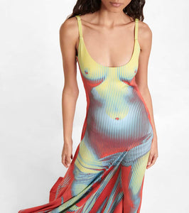 Y/Project x Jean Paul Gaultier Body Morph maxi dress