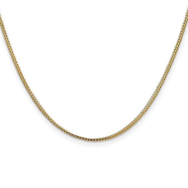 Yellow Gold Franco Chain Necklace | 1.1mm | 18 Inches