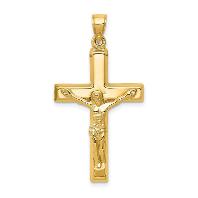 Yellow Gold Polished Crucifix Pendant