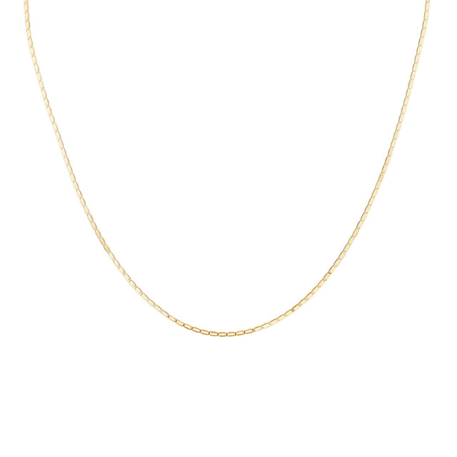 Yellow Gold Solid Lumicina Link Chain Necklace | 1.5mm | 16 Inches