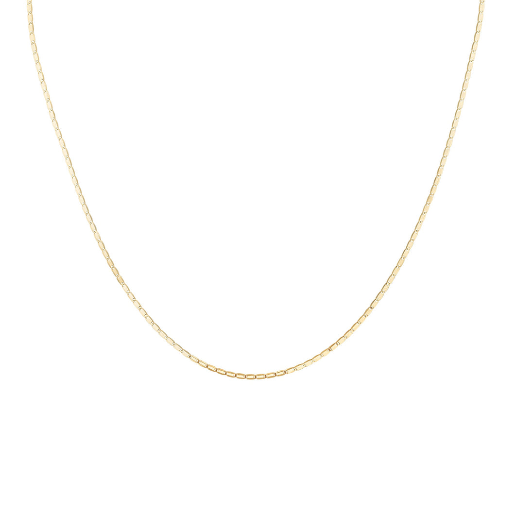 Yellow Gold Solid Lumicina Link Chain Necklace | 1.5mm | 16 Inches