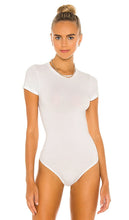 Yummie Crewneck Thong Bodysuit in White