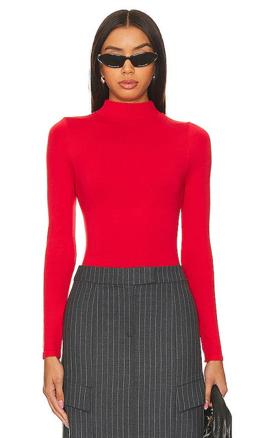 Yummie Madelyn Seamless Bodysuit in Red - Body sans couture Yummie Madelyn en rouge - Yummie Madelyn 红色无缝连体衣 - Yummie Madelyn Nahtloser Body in Rot - Yummie Madelyn 심리스 바디수트 레드 색상 - Body senza cuciture Yummie Madelyn in rosso