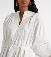 Yves Salomon Belted cotton-blend maxi dress