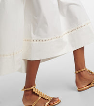 Yves Salomon Belted cotton-blend maxi dress