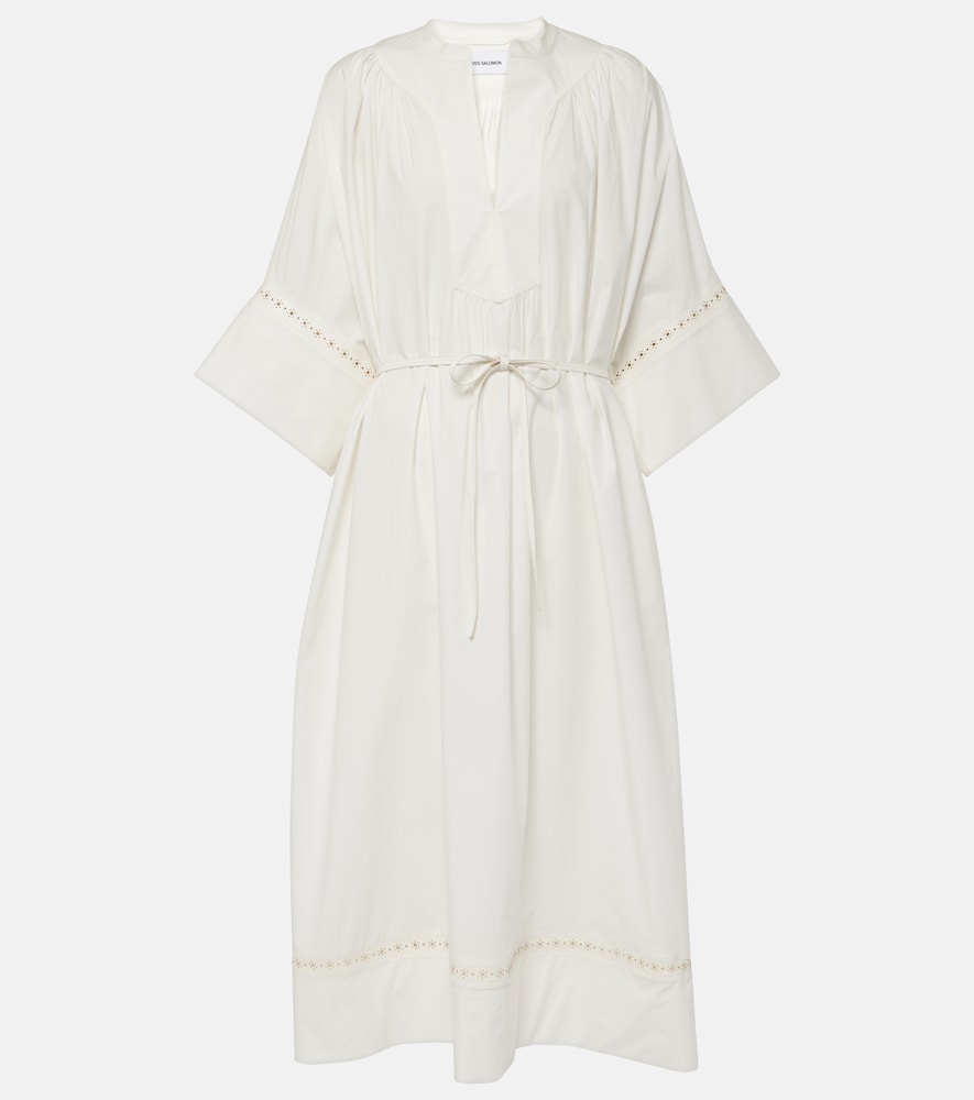 Yves Salomon Belted cotton-blend maxi dress. Yves Salomon 系带棉混纺长裙
