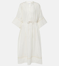 Yves Salomon Belted cotton-blend maxi dress. Yves Salomon 系带棉混纺长裙