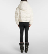 Yves Salomon Doudoune 58cm shearling-trimmed ski jacket