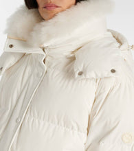 Yves Salomon Doudoune 58cm shearling-trimmed ski jacket