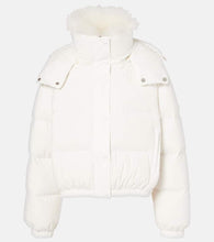 Yves Salomon Doudoune 58cm shearling-trimmed ski jacket