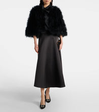 Yves Salomon Faux fur cape