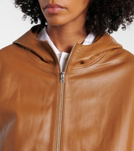 Yves Salomon Hooded leather jacket