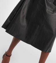 Yves Salomon Leather midi dress