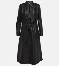 Yves Salomon Leather midi dress
