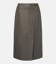 Yves Salomon Leather midi skirt - Yves Salomon 皮革中长裙