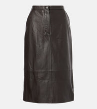 Yves Salomon Leather midi skirt - Yves Salomon 皮革中长裙