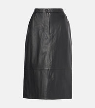 Yves Salomon Leather midi skirt - Yves Salomon 皮革中长裙
