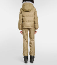 Yves Salomon Logo shearling-trimmed down jacket