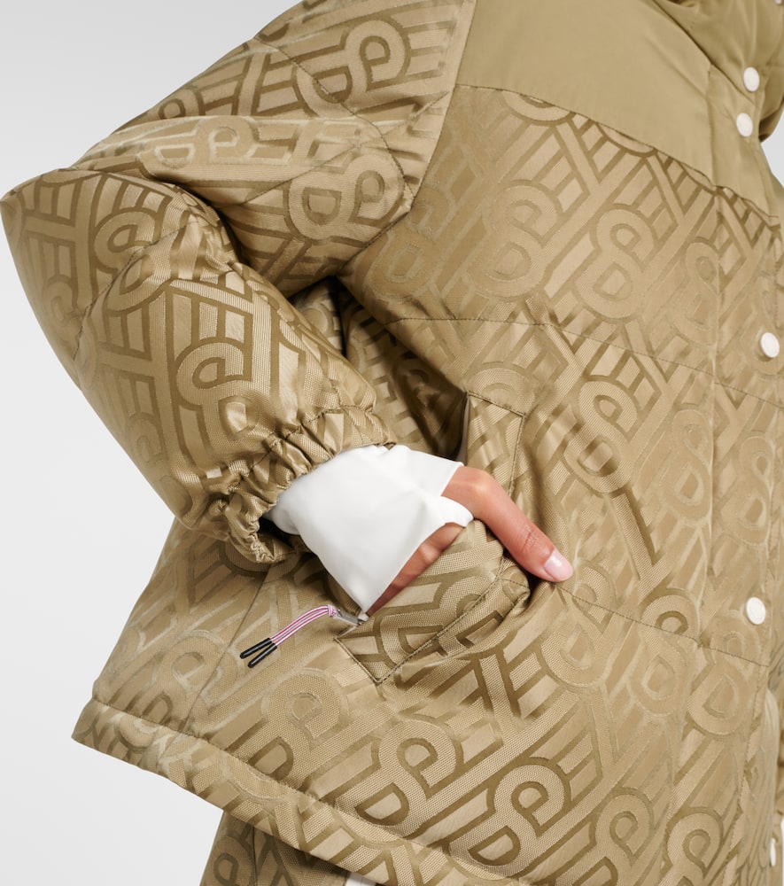 Yves Salomon Logo shearling-trimmed down jacket