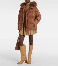 Yves Salomon Shearling-trimmed down jacket