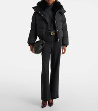 Yves Salomon Shearling-trimmed down jacket