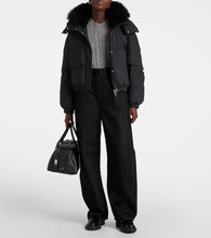 Yves Salomon Shearling-trimmed down jacket