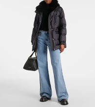 Yves Salomon Shearling-trimmed down jacket