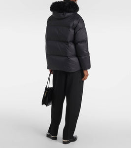 Yves Salomon Shearling-trimmed down jacket