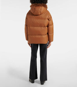 Yves Salomon Shearling-trimmed down jacket