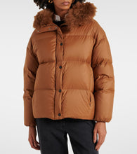 Yves Salomon Shearling-trimmed down jacket