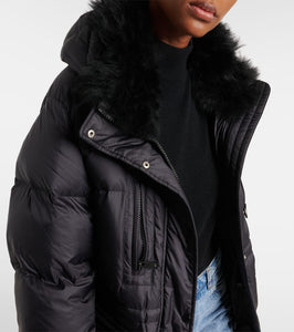 Yves Salomon Shearling-trimmed down jacket