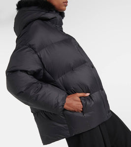 Yves Salomon Shearling-trimmed down jacket