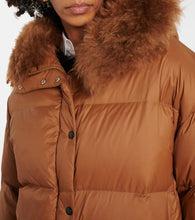 Yves Salomon Shearling-trimmed down jacket