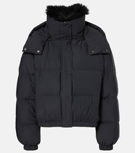 Yves Salomon Shearling-trimmed down jacket