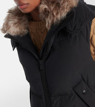 Yves Salomon Shearling-trimmed down vest