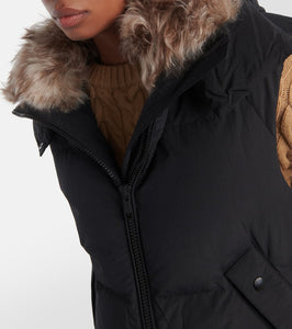 Yves Salomon Shearling-trimmed down vest