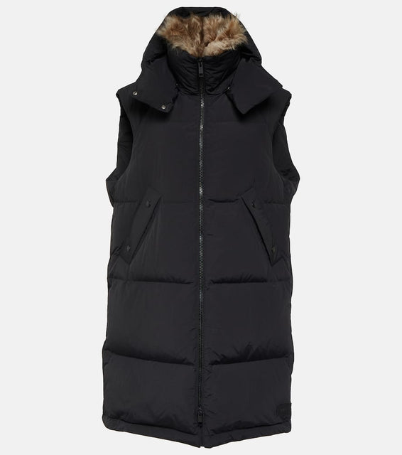 Yves Salomon Shearling-trimmed down vest