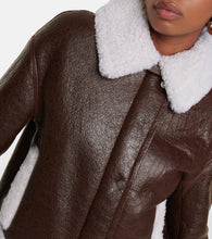 Yves Salomon Shearling-trimmed leather jacket