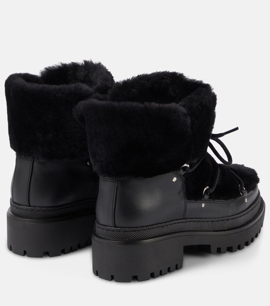 Yves Salomon Shearling ankle boots in Black - Ankle Boots