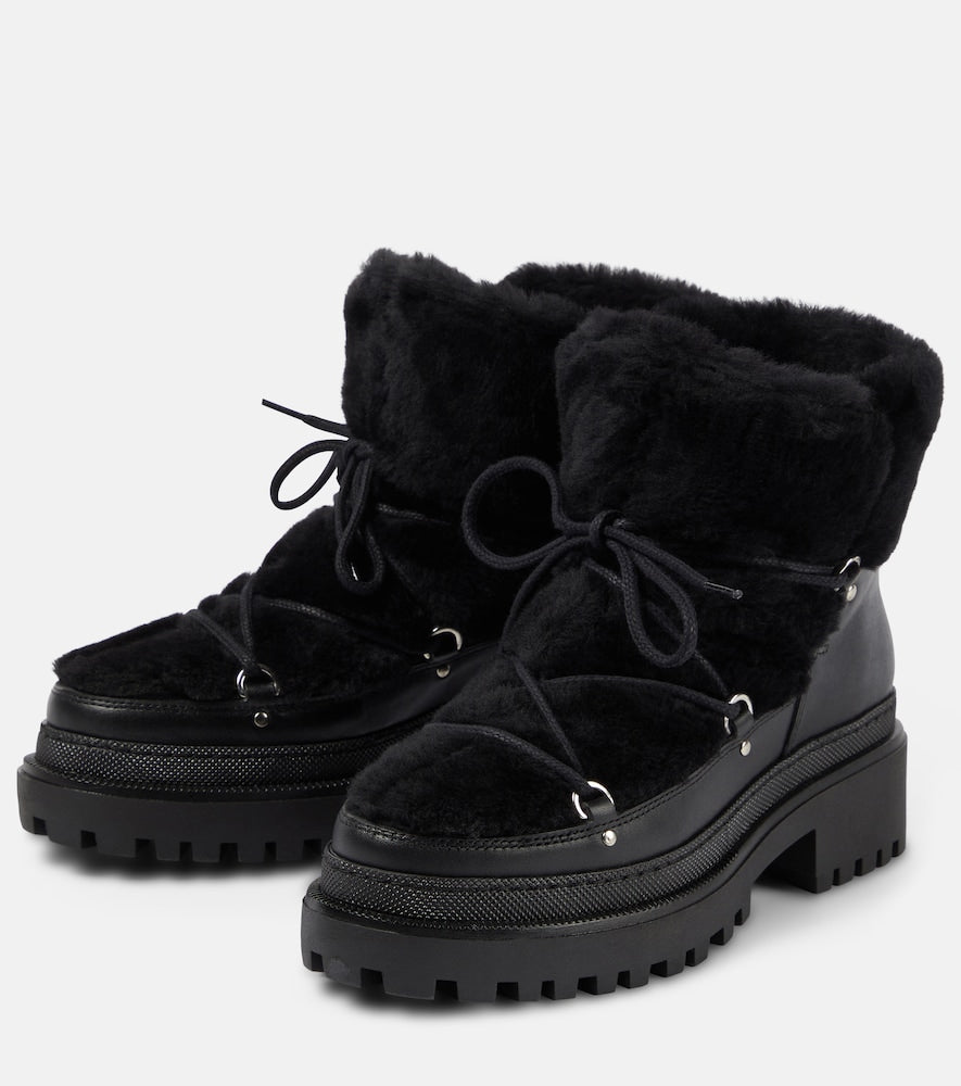Yves Salomon Shearling ankle boots in Black - Ankle Boots