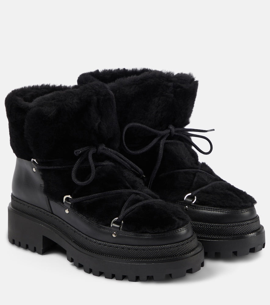 Yves Salomon Shearling ankle boots in Black - Ankle Boots