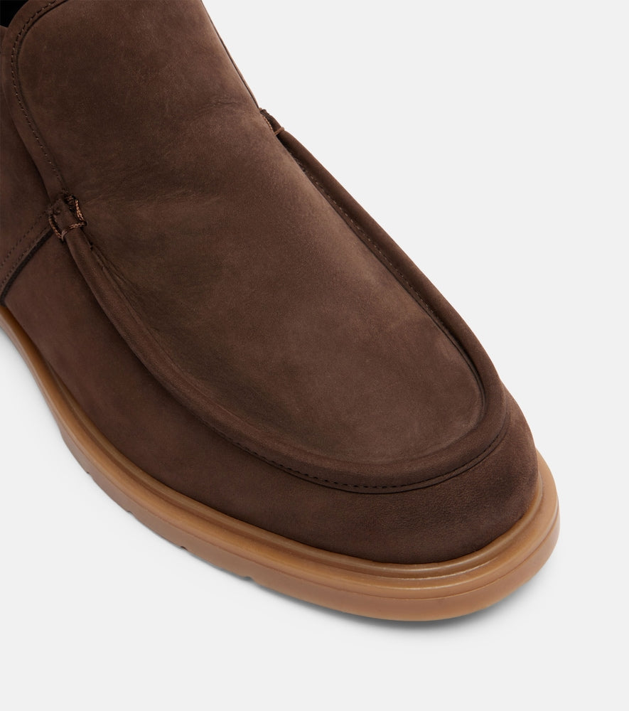 Yves Salomon Shearling-lined suede ankle boots in Brown - Flat Boots