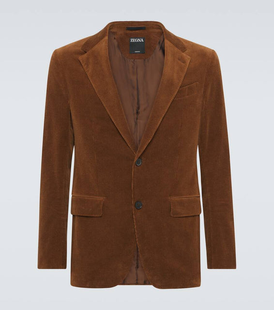 Zegna Cotton and cashmere corduroy blazer