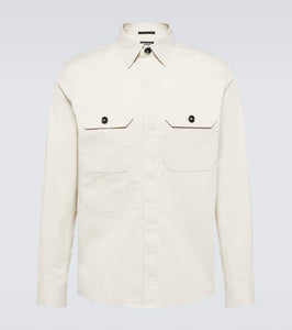 Zegna Cotton-blend canvas overshirt