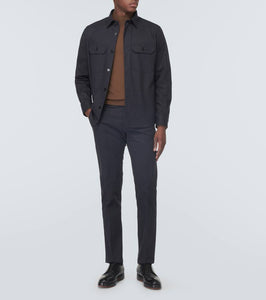 Zegna Cotton-blend overshirt